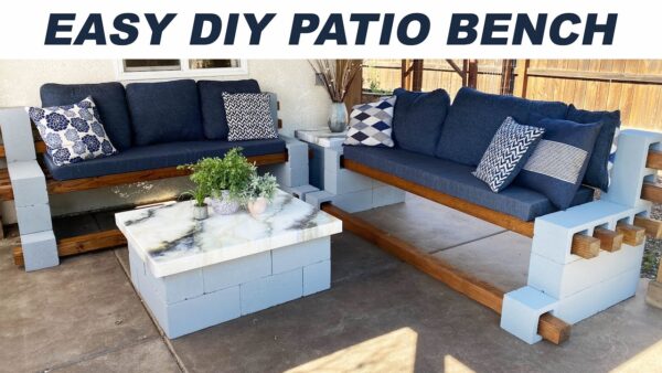 Cinder Block Bench: Affordable and Stylish Outdoor Furniture